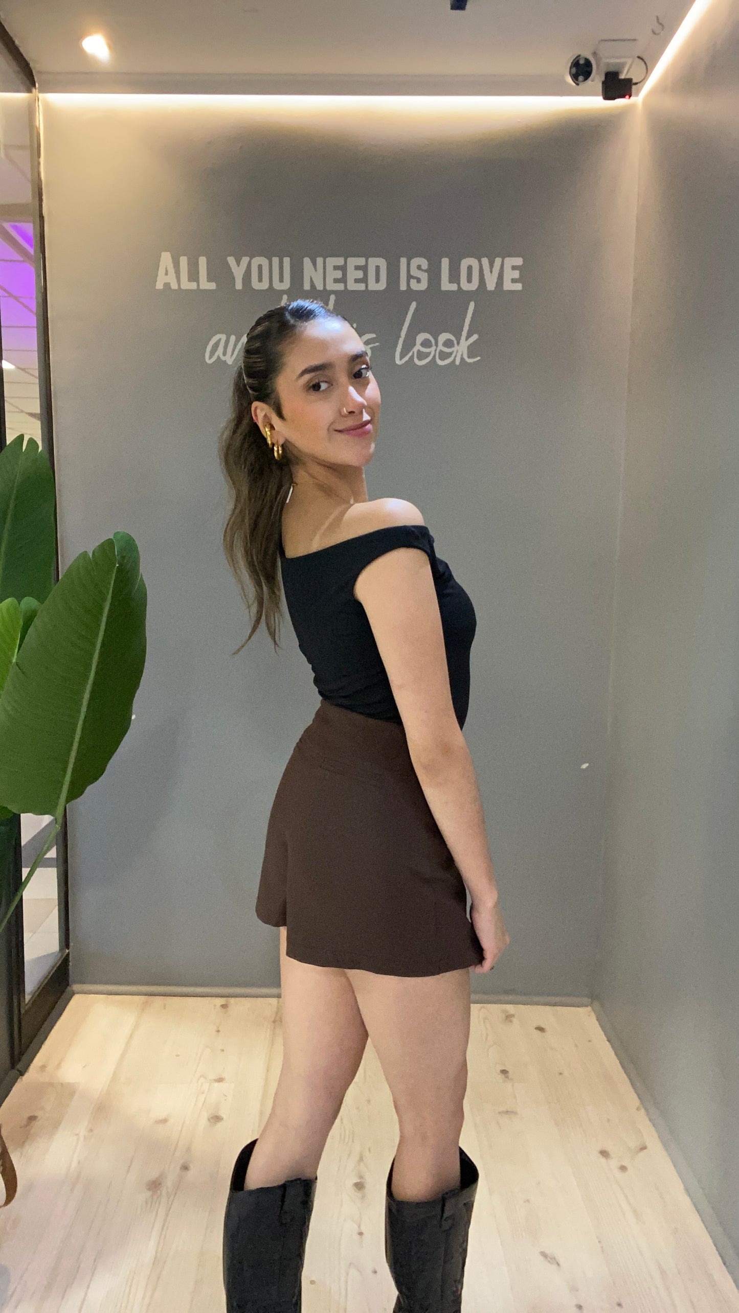 FALDASHORT SASTRERA CHOCOLATE