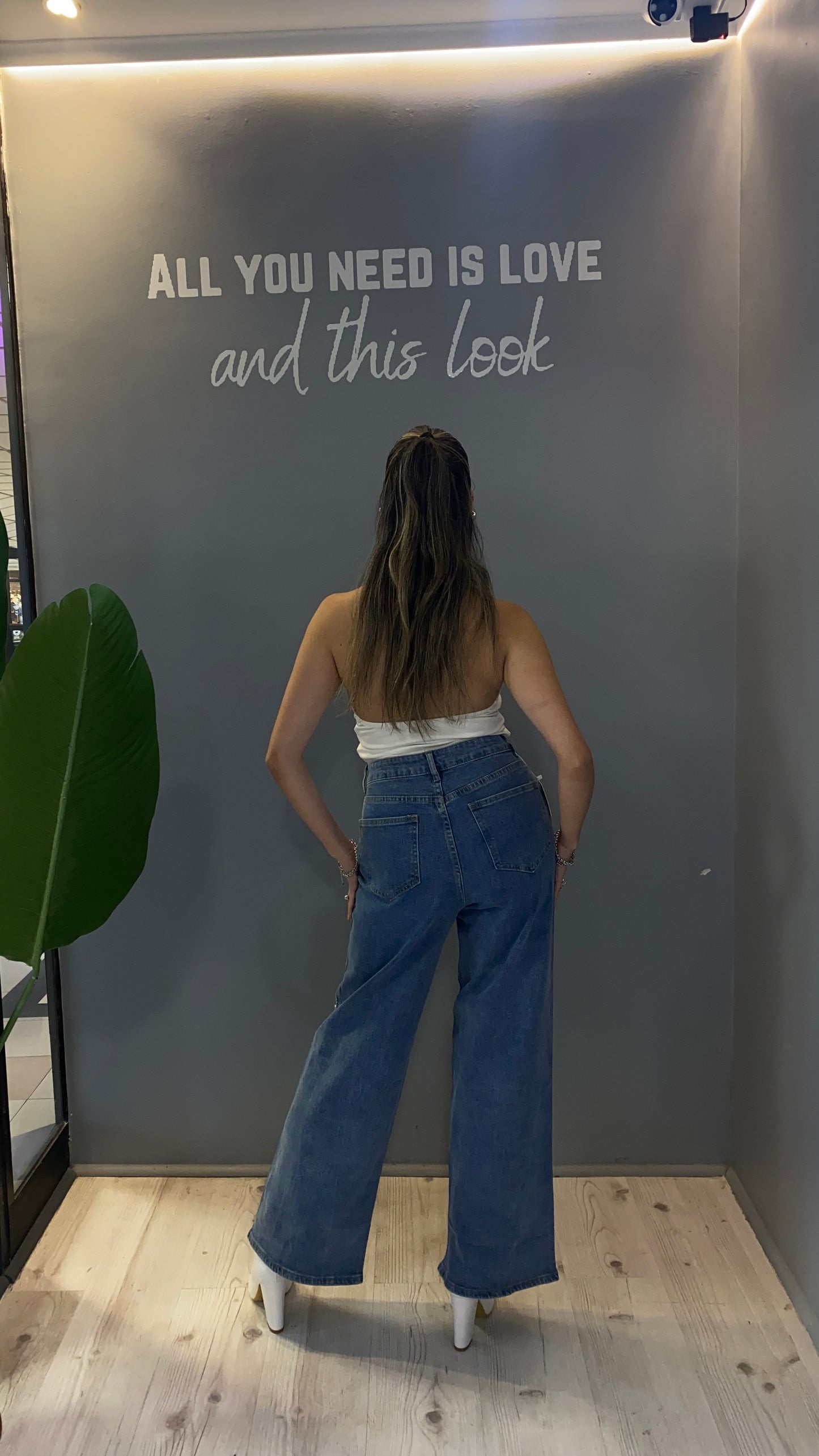 JEANS BRILLOS ESTILO LLUVIA