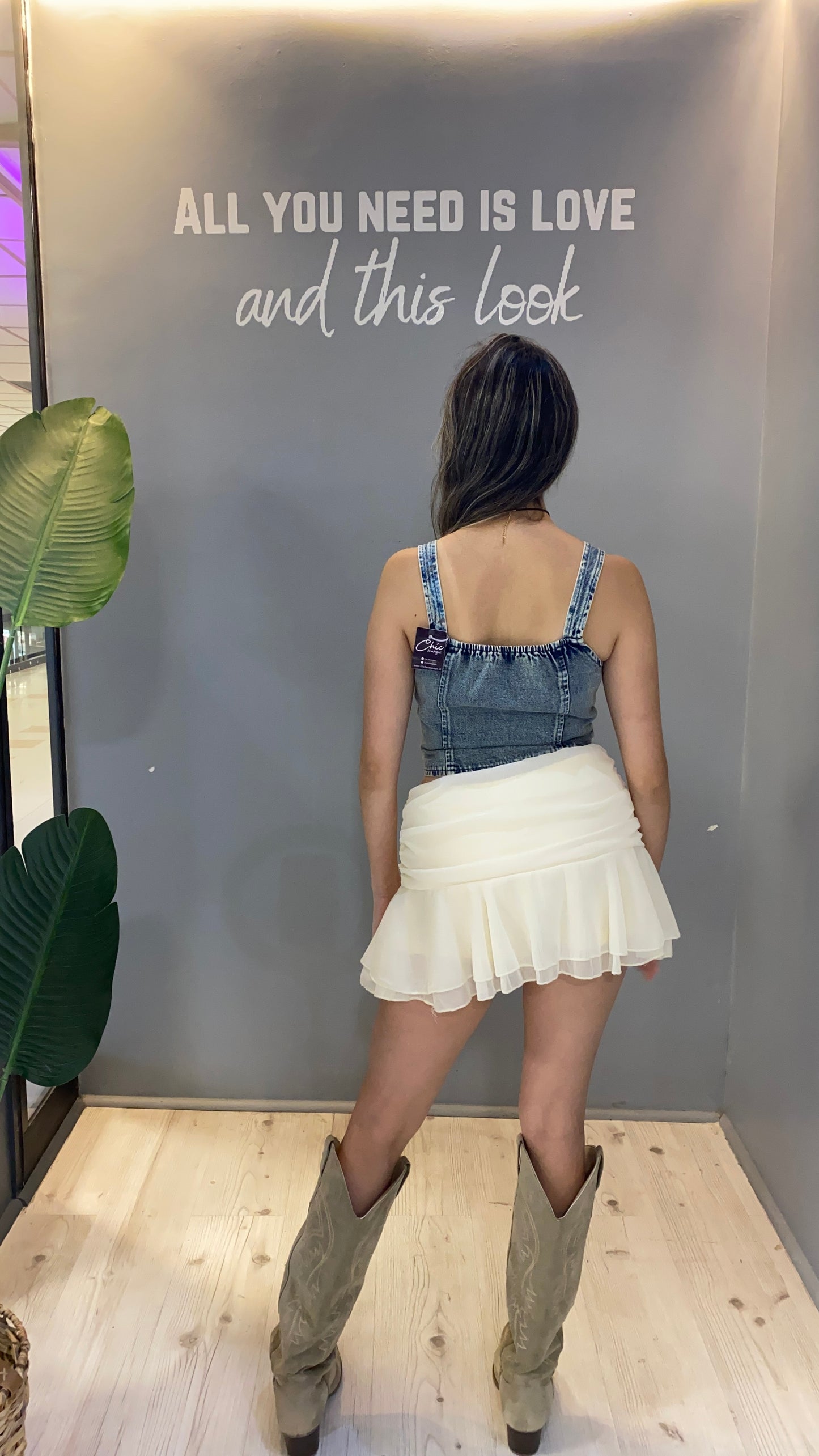 FALDA VOLUMEN BEIGE