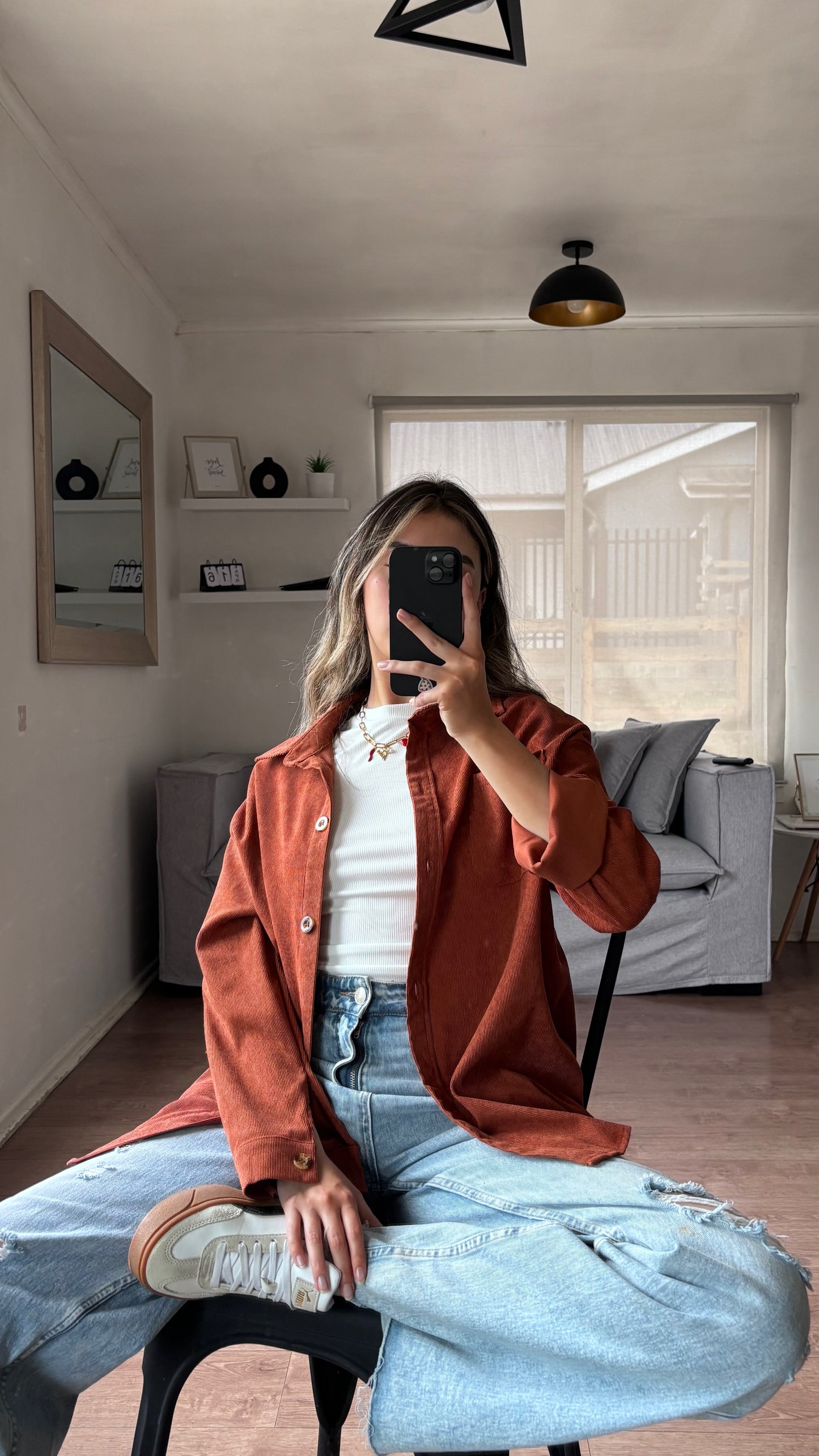 SOBRECAMISA COTELÉ TERRACOTA
