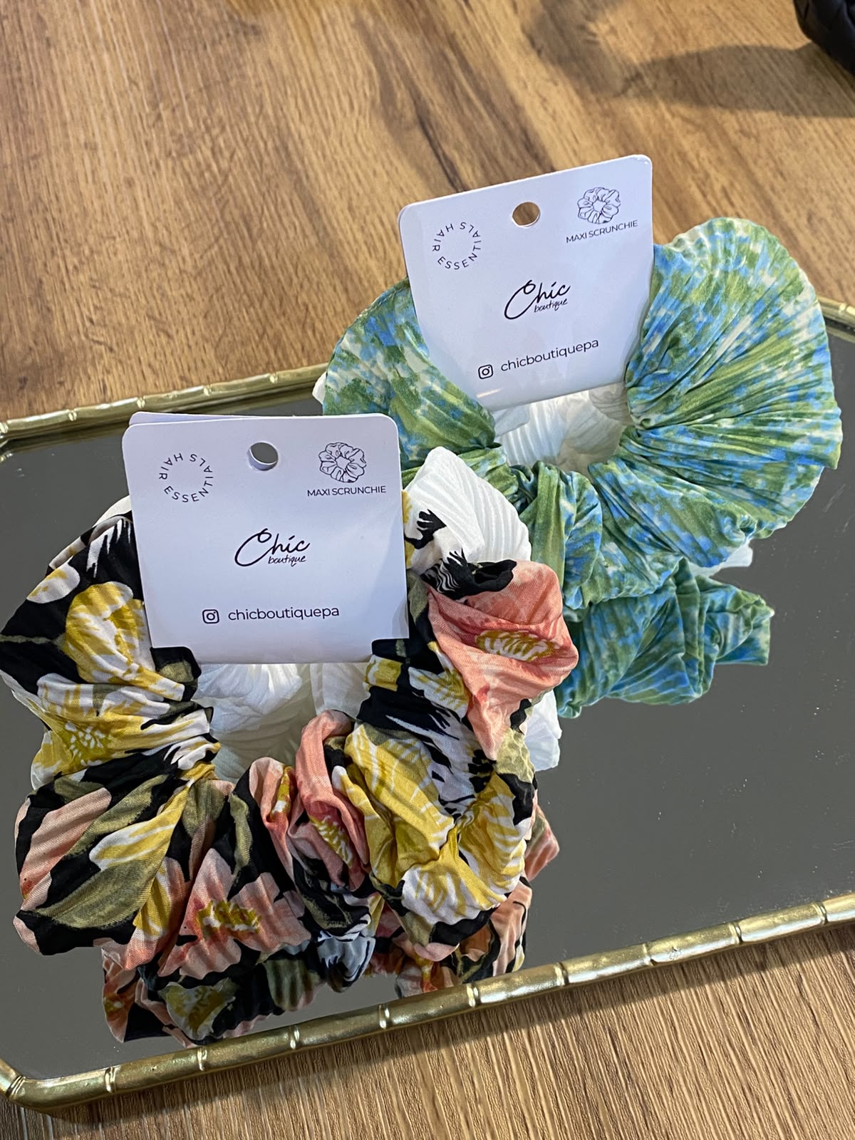 PACK SCRUNCHIES FLOREADOS
