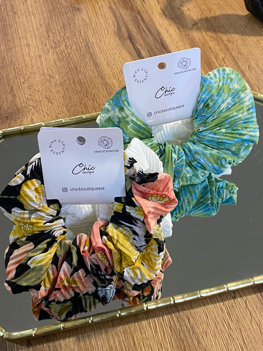 PACK SCRUNCHIES FLOREADOS