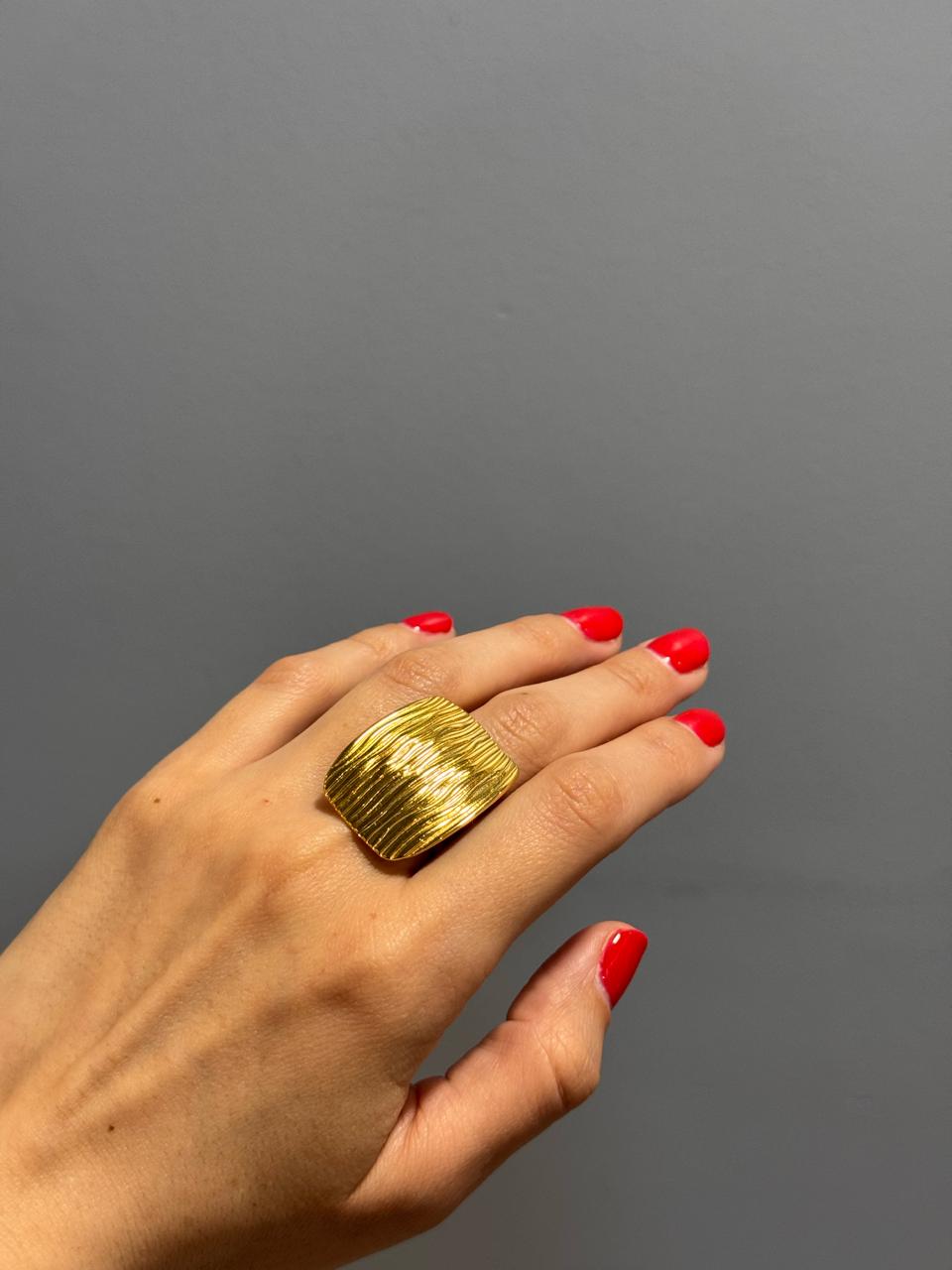 ANILLO CUADRADO LINEAS