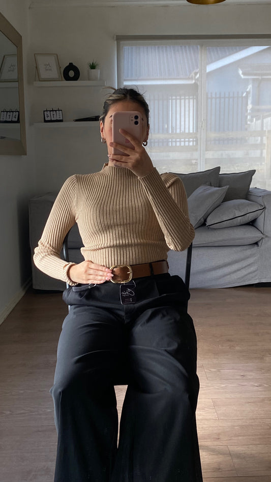 BEATLE CROP BEIGE