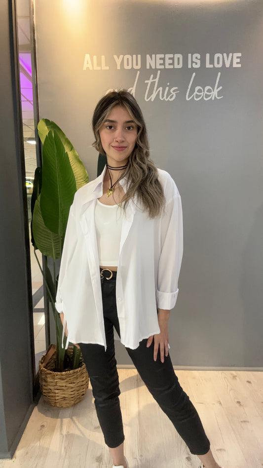 BLUSA OVERSIZE BLANCA
