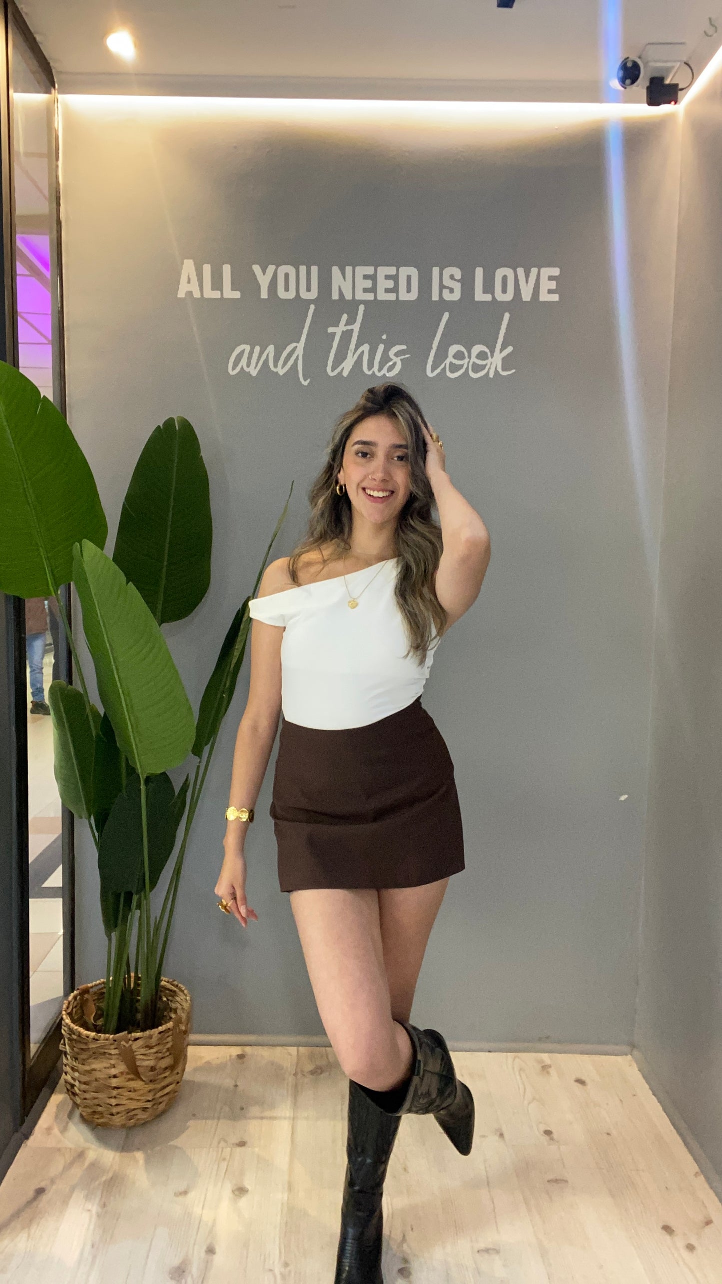 FALDASHORT SASTRERA CHOCOLATE