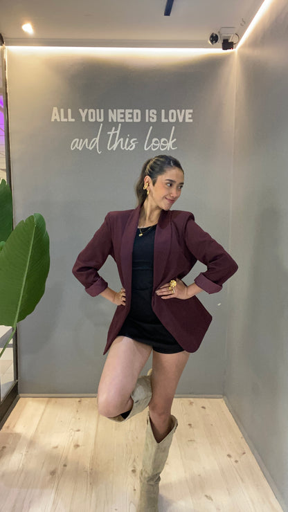BLAZER BURGUNDY