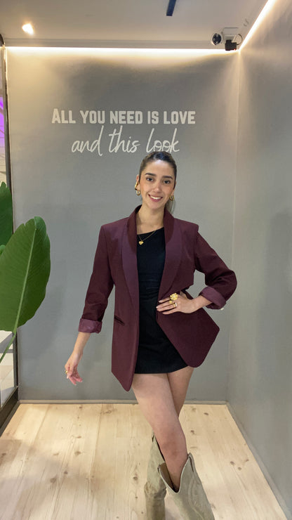 BLAZER BURGUNDY