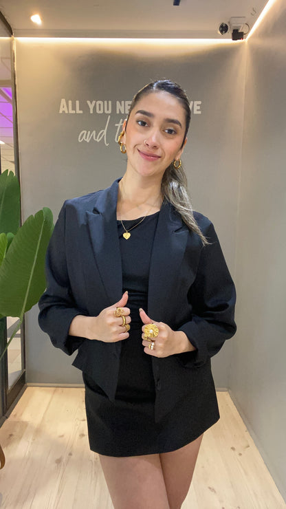 BLAZER CROP NEGRO