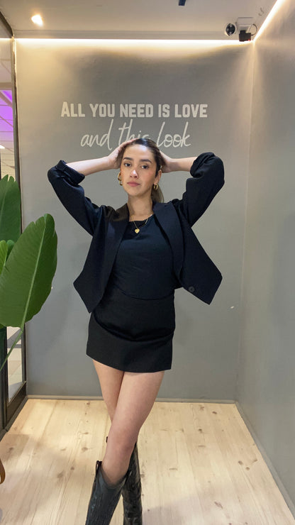 BLAZER CROP NEGRO