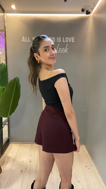 FALDASHORT SASTRERA BURGUNDY