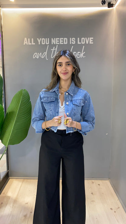 CASACA JEANS BRILLO