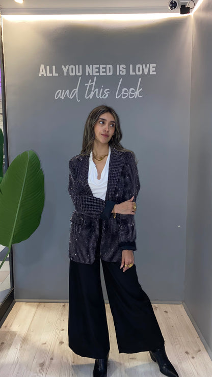 BLAZER LENTEJUELAS NEGRA