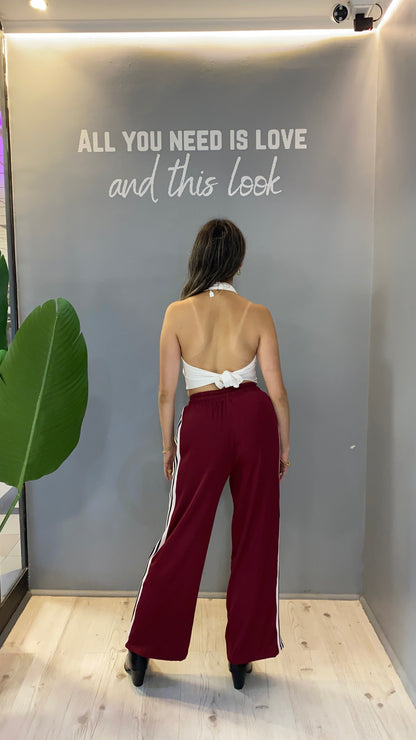 PANTALÓN BURDEO CON LÍNEAS