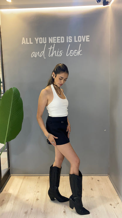 FALDA SASTRERA NEGRA