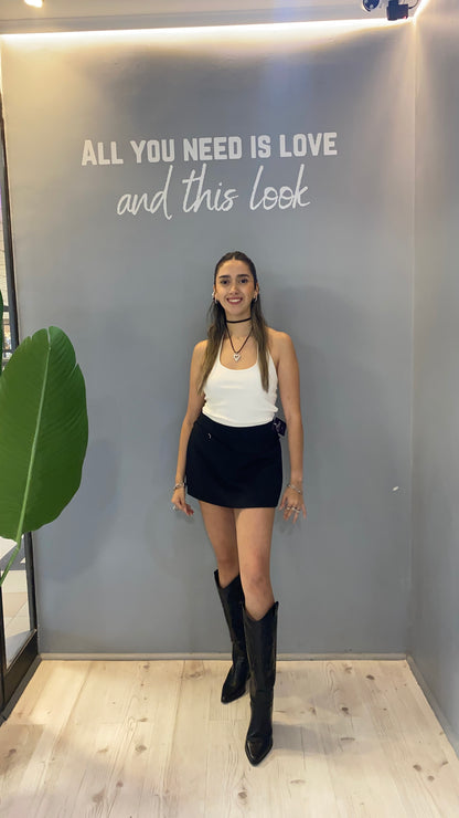 FALDA SASTRERA NEGRA