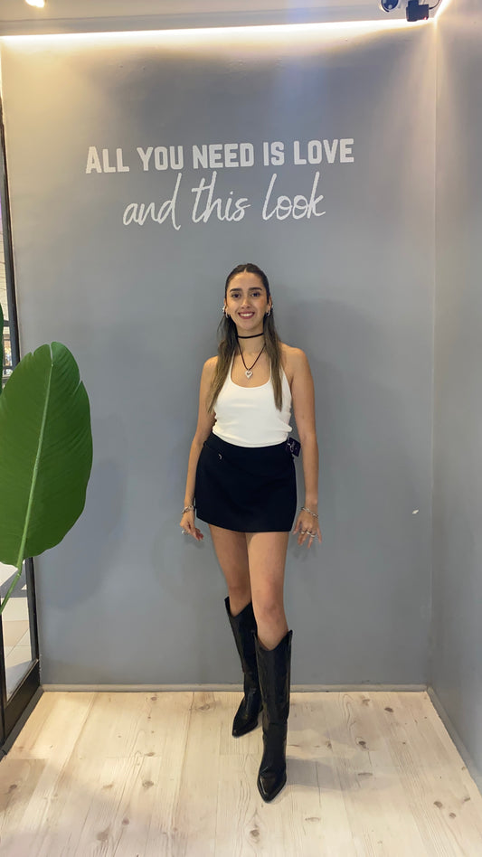 FALDA SASTRERA NEGRA