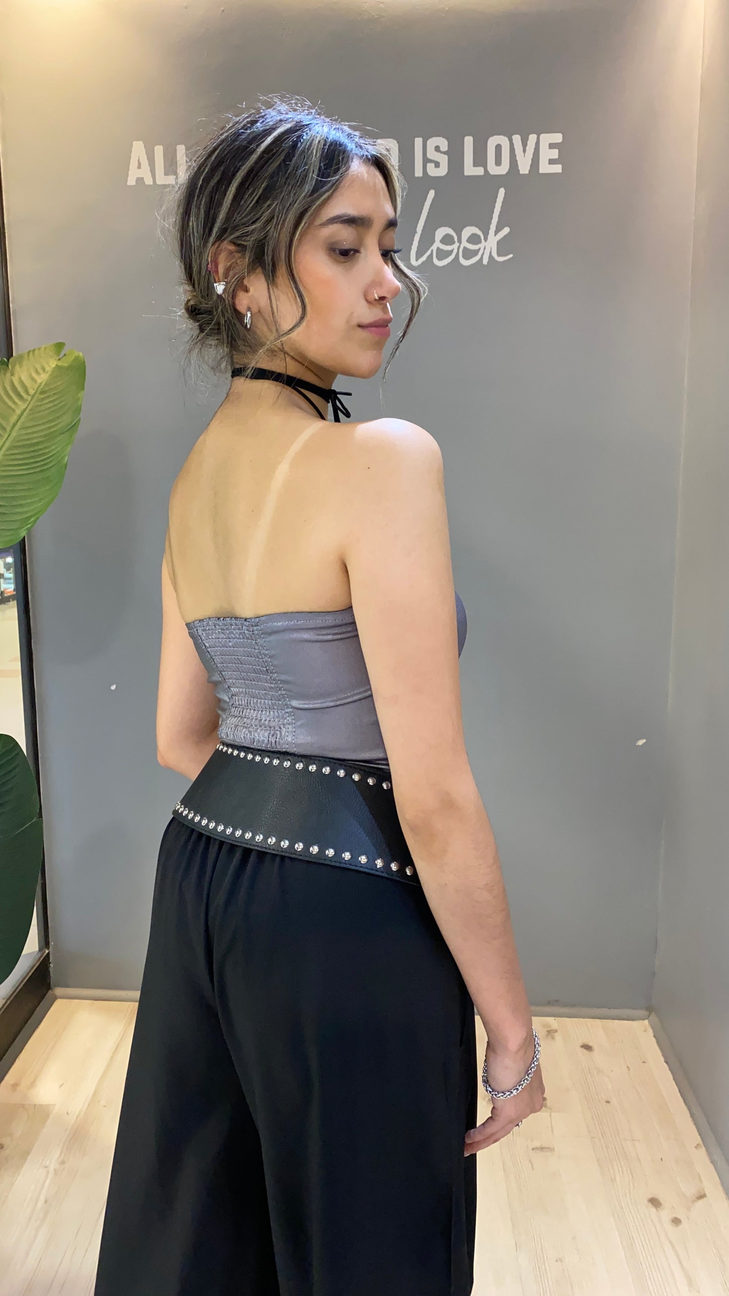 Corsé Strapless Plateado II