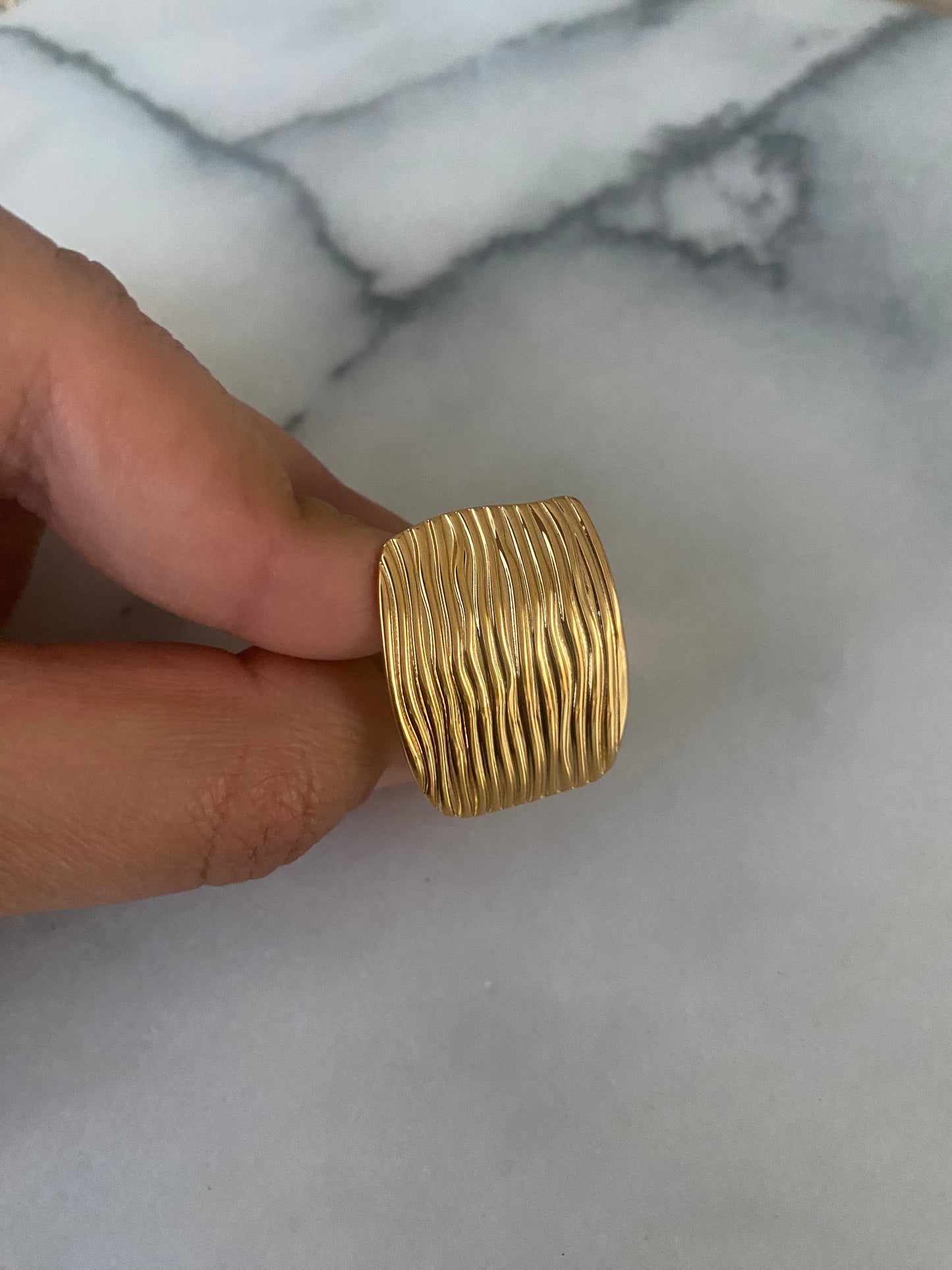 ANILLO DELICATE GOLD MESH