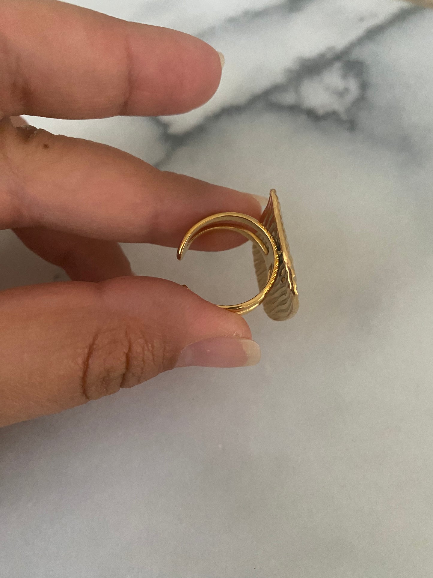 ANILLO DELICATE GOLD MESH