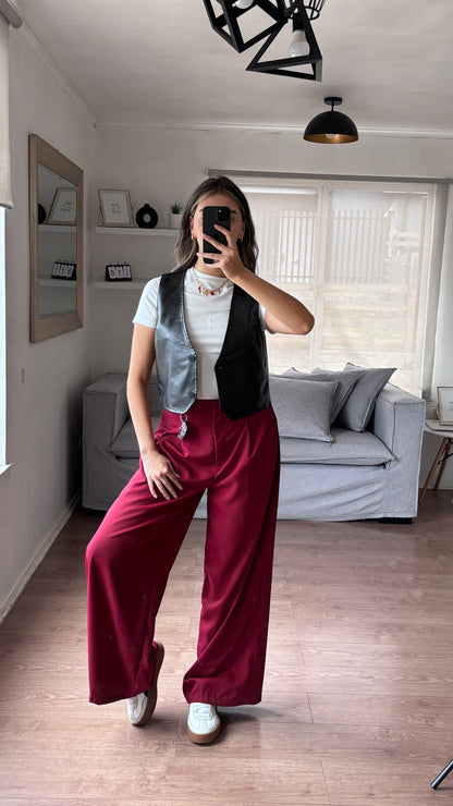 PANT SASTRERO BURDEO WIDE LEG