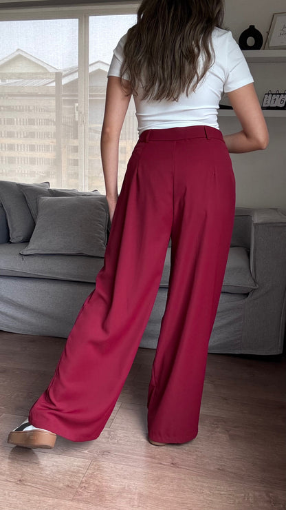 PANT SASTRERO BURDEO WIDE LEG