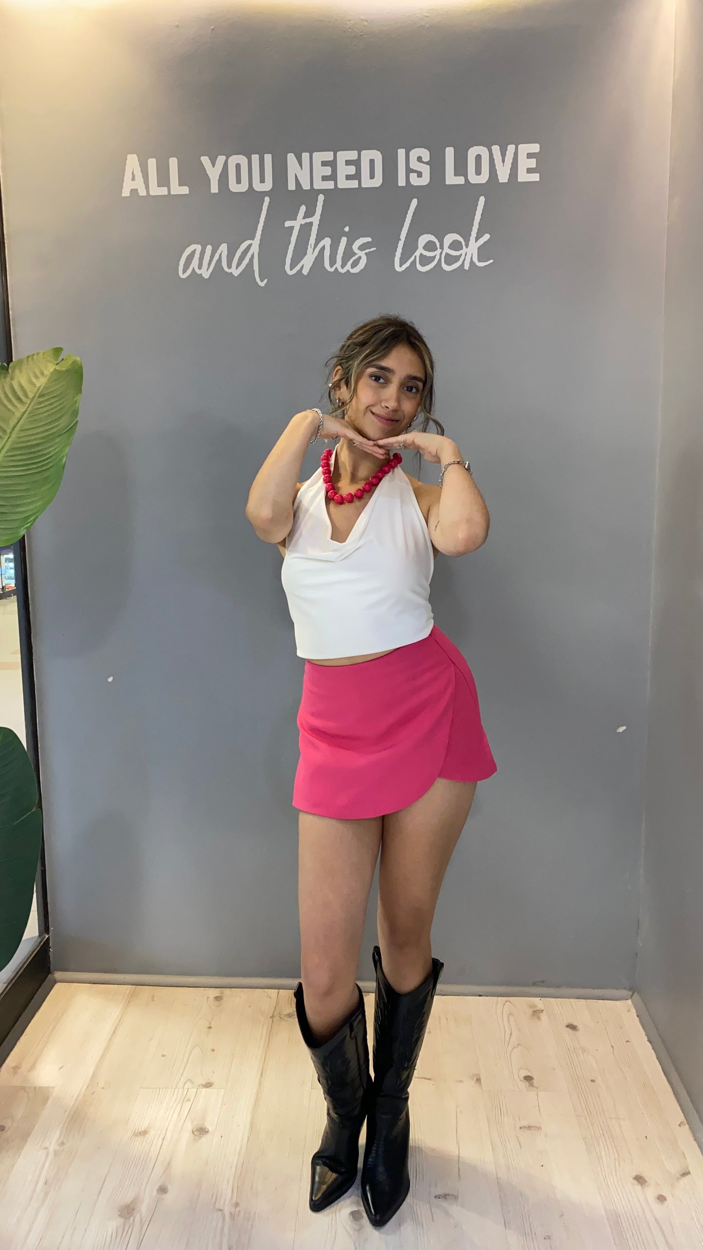 FALDASHORT SASTRERA ROSADA