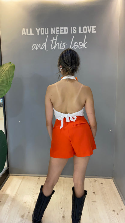 FALDASHORT SASTRERA NARANJA