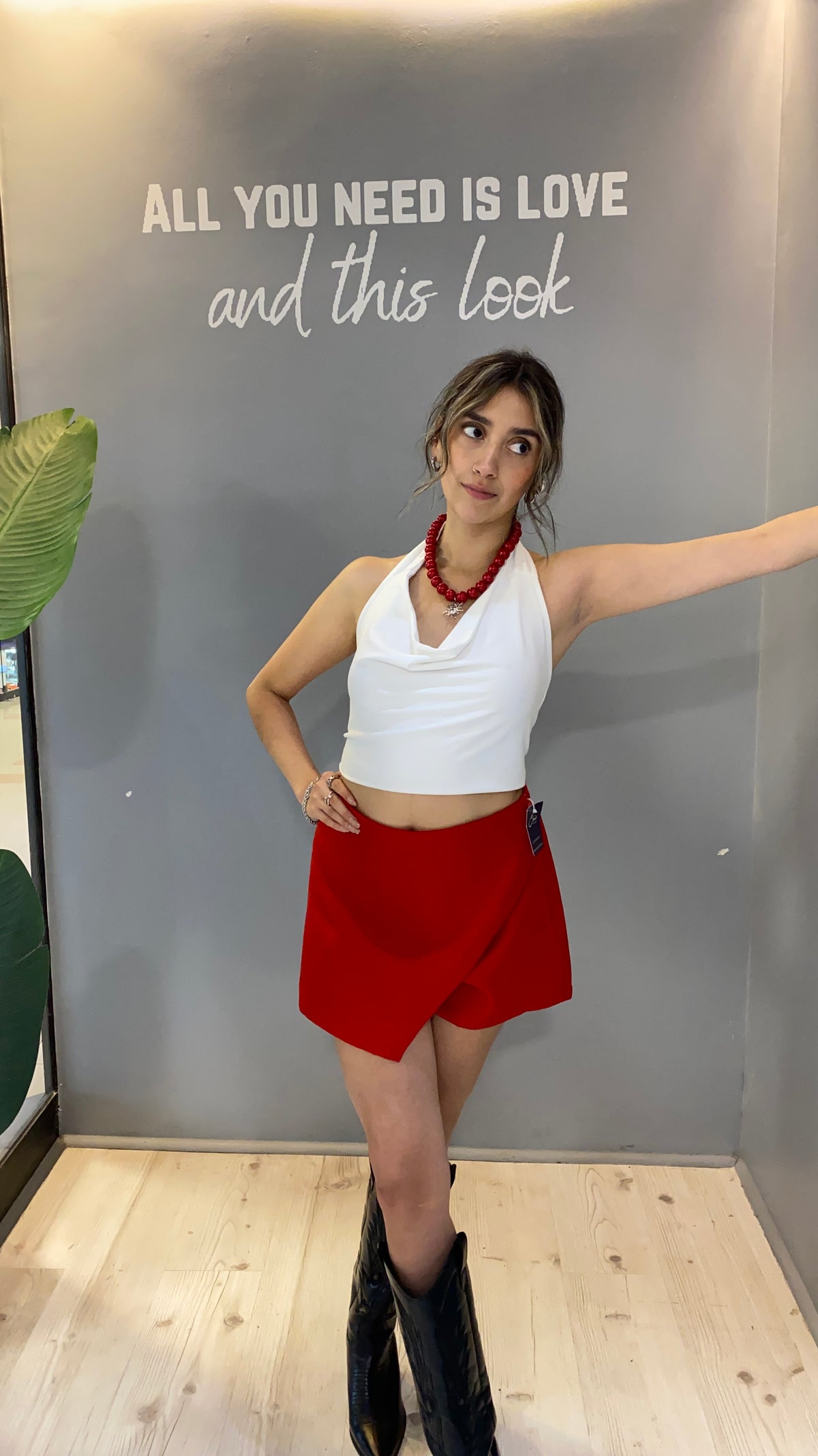 FALDASHORT SASTRERA ROJA - S