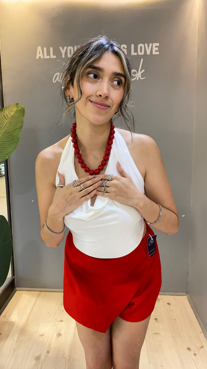 FALDASHORT SASTRERA ROJA