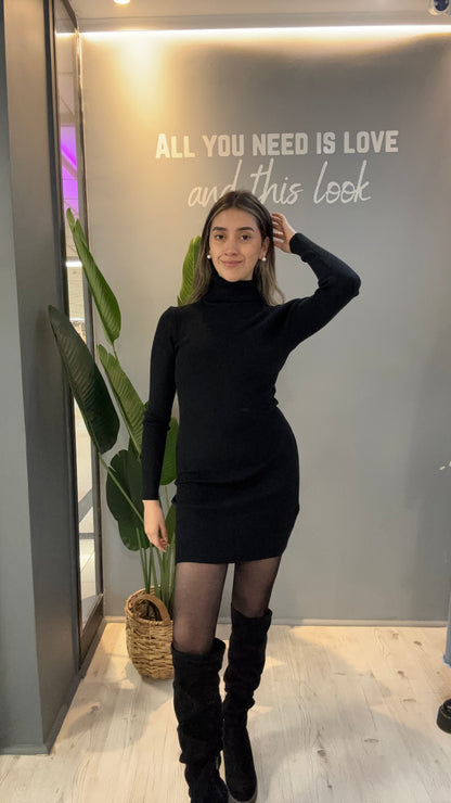 VESTIDO LANILLA NEGRO