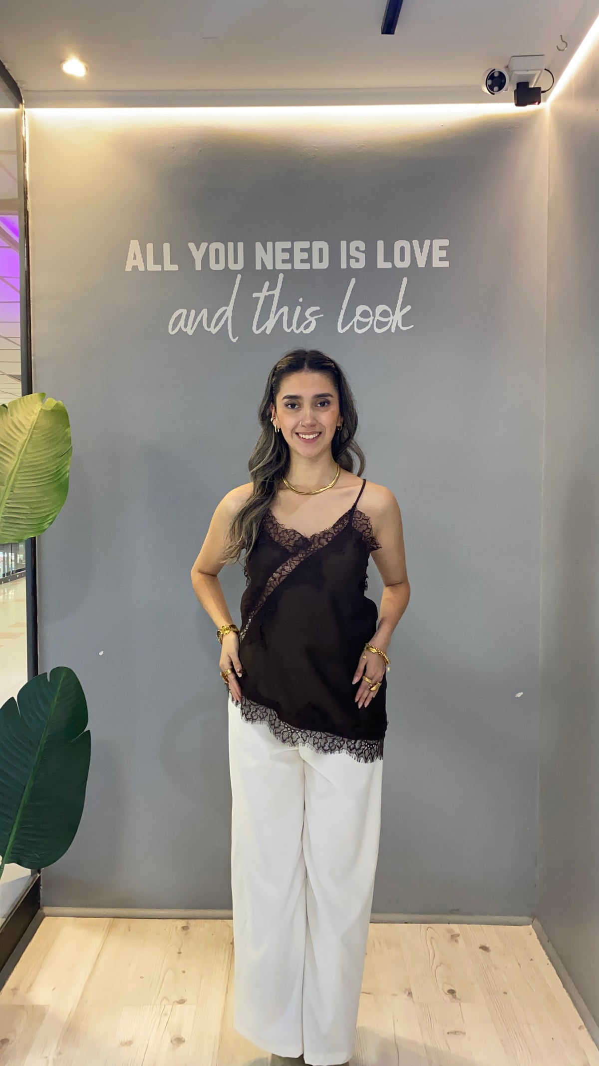TOP LENCERO CAFÉ - XS