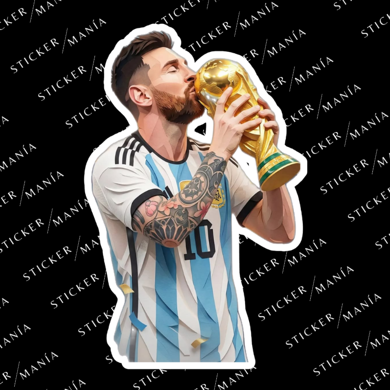 MESSI WORLD CUP - 3 cm / Blanco