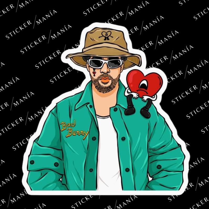 BAD BUNNY - 3 cm / Blanco