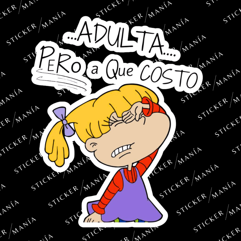ANGELICA ADULTA PERO A QUE COSTO - 3 cm / Blanco