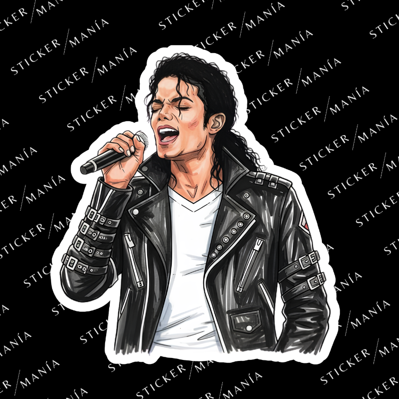MICHAEL JACKSON SING - 3 cm / Blanco