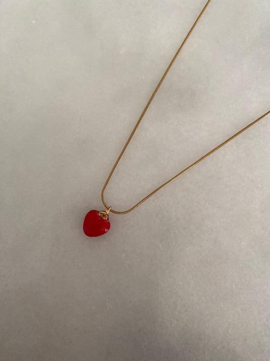 COLLAR CORAZÓN MINI RED