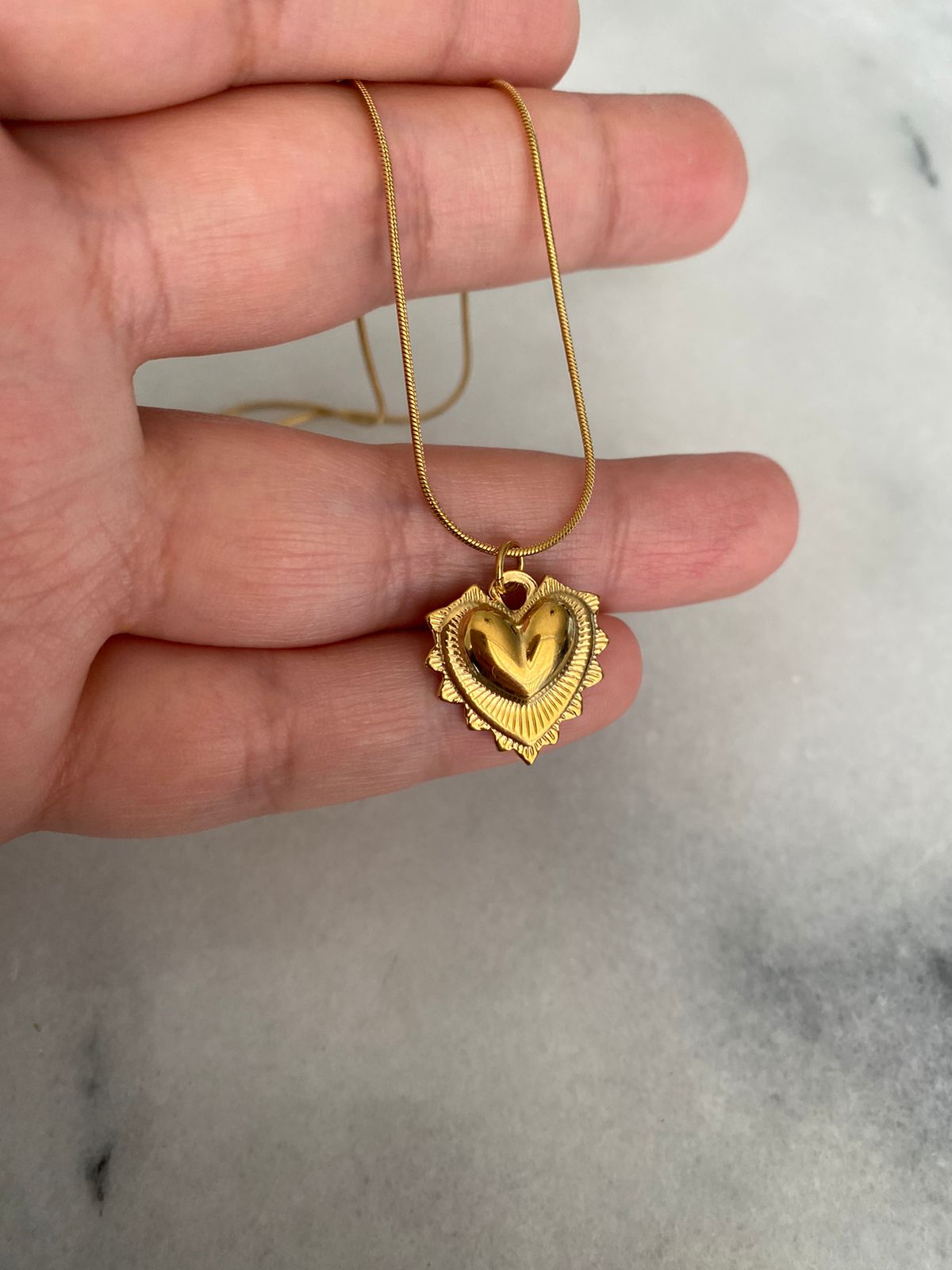 COLLAR GOLDEN HEART