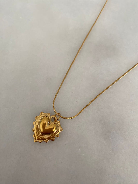 COLLAR GOLDEN HEART
