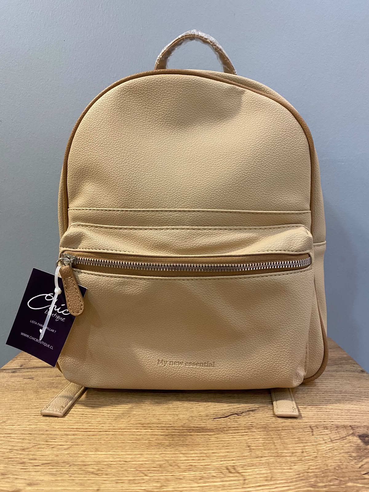 MOCHILA BEIGE