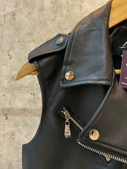 CHAQUETA BIKER SIN MANGAS