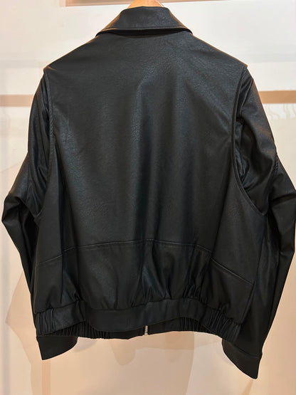 CHAQUETA ECOCUERO NEGRO