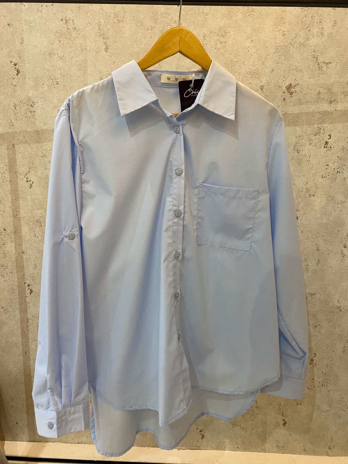 CAMISA CELESTE