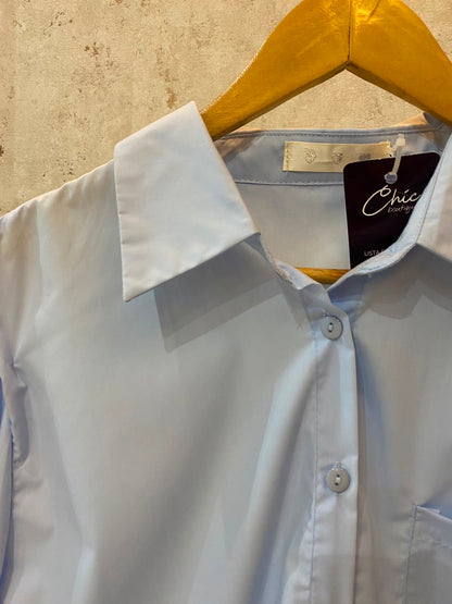 CAMISA CELESTE
